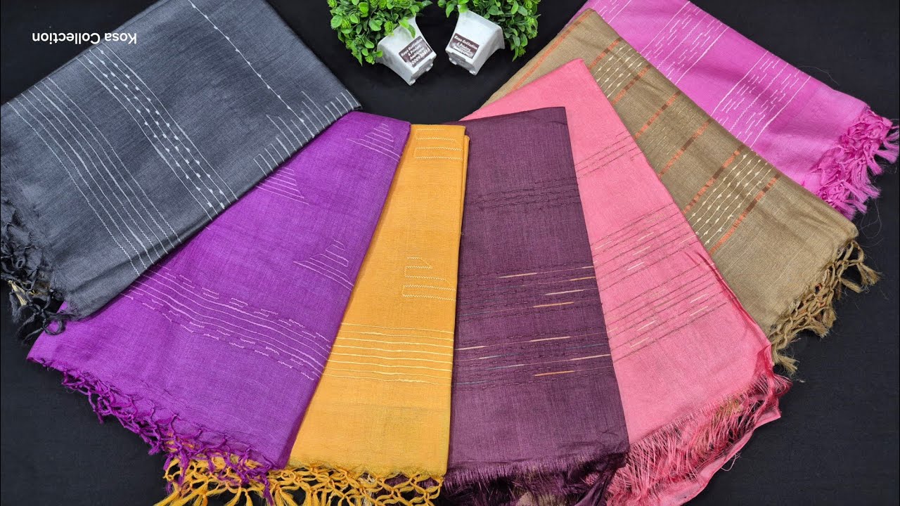 Latest Kosa Silk Saree Collection | Best Office Wear Tussar Saree | Soft & Elegant Saree