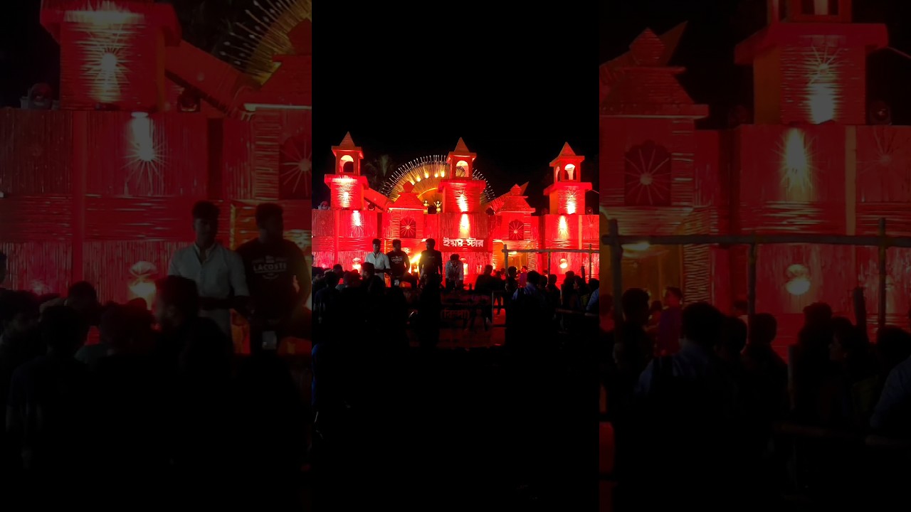 Attractive Pandals & the Crowds #shorts #shortvideo #pandal #crowd #bikelover