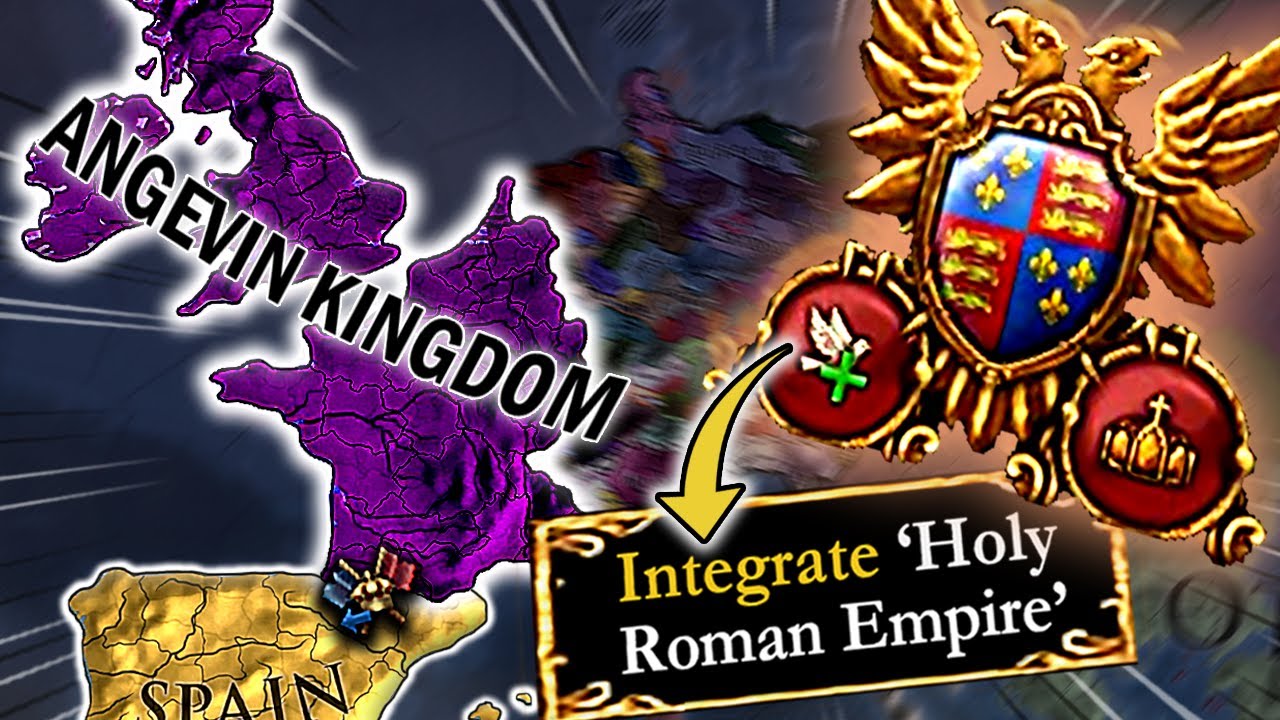 Forming The MOST POWERFUL Nation In EU4 - Angevin Kingdom