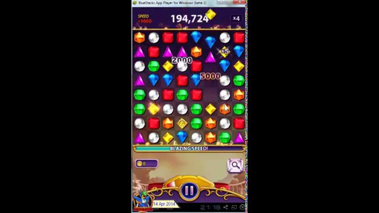 Bejeweled Blitz v1.4.4 (Android) - on BlueStacks [720p]