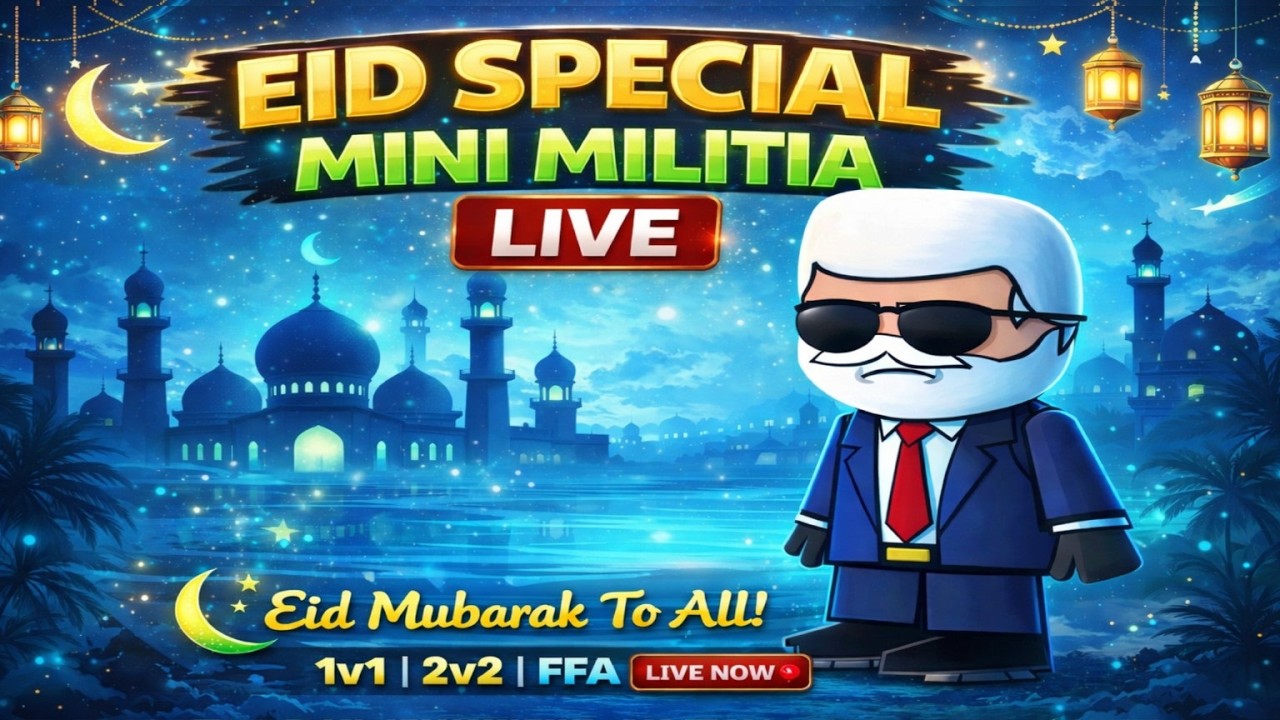 LIVE NOW 🔴 Eid Special Mini Militia 🔥 Intense Custom Matches | 1v1 2v2 FFA | STRANGER Gaming