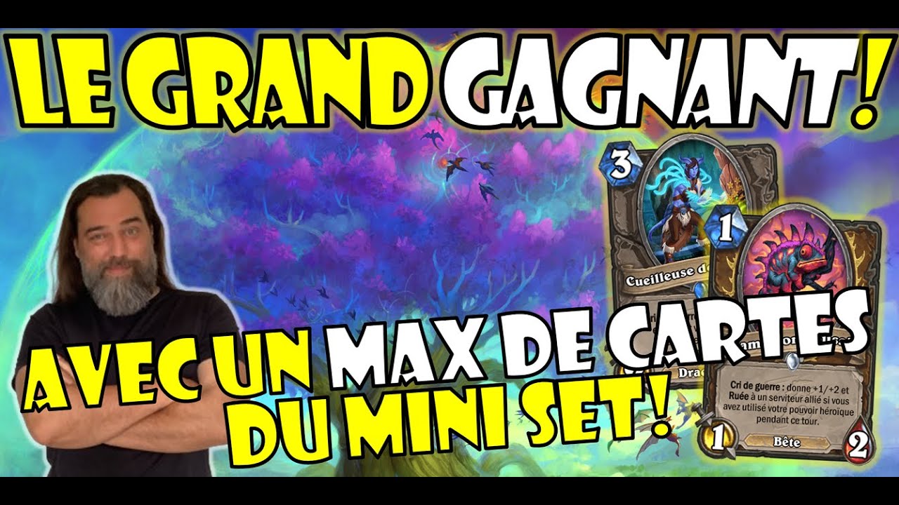 LE GRAND GAGNANT! AVEC UN MAX DE CARTES DU MINI-SET!