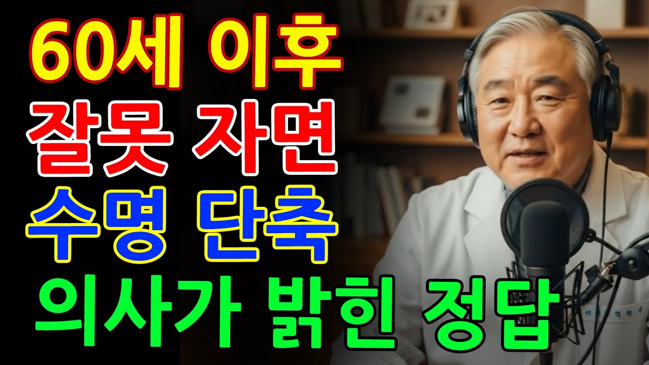 의사 경고! 이 수면 자세 계속하면 10년 빨리 늙습니다｜60대 이후 잠버릇 점검