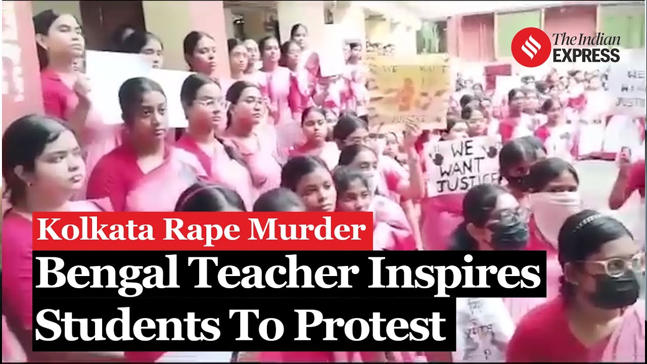Kolkata Rape Murder: Watch How This Bengal Teacher Inspires Her Students To Demand Justice