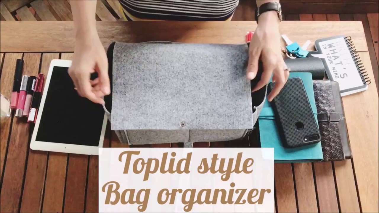 Top-lid style felt bag organizer by Original Club