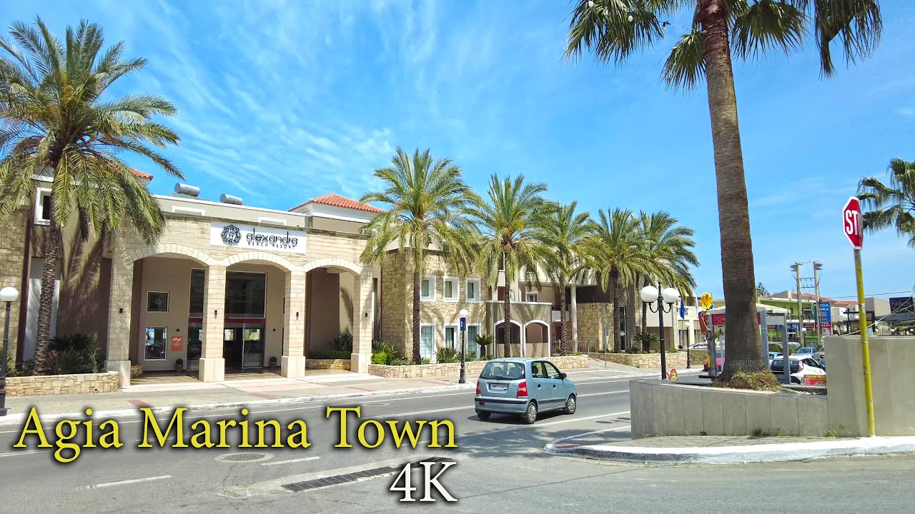 Is This the End of Agia Marina, Chania? 🇬🇷 4K Walking Tour in Crete’s Famous Beach Town
