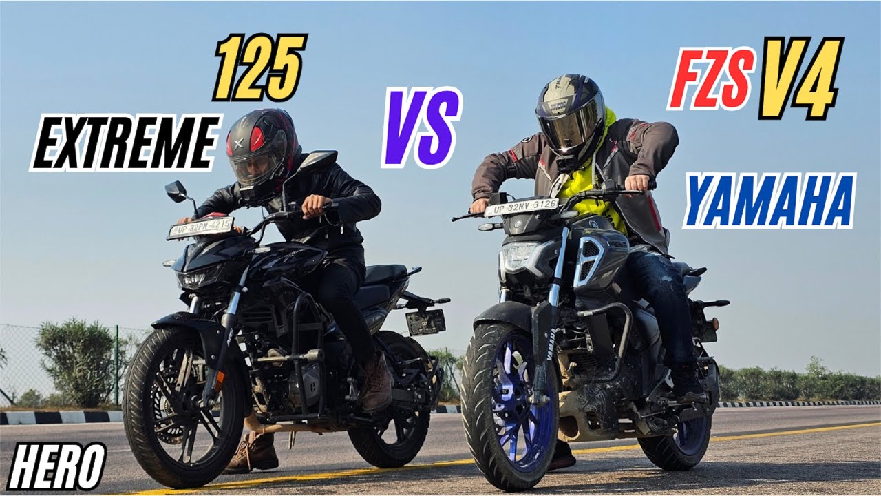 HERO EXTREME 125 vs YAMAHA FZS V4.0 🔥 | Shocking Results 🥲
