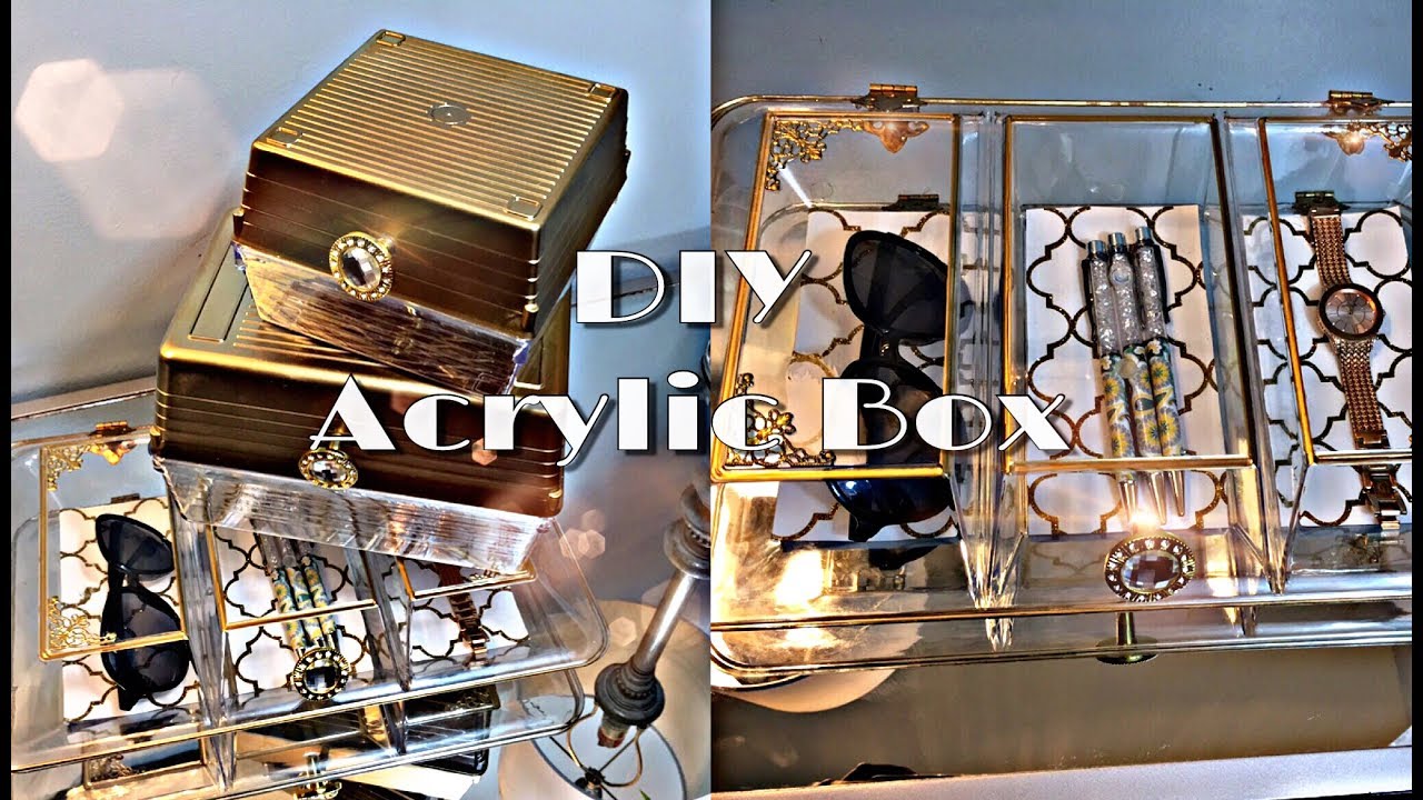 Inexpensive Acrylic Storage Box | Using Dollar Tree Acrylic Containers