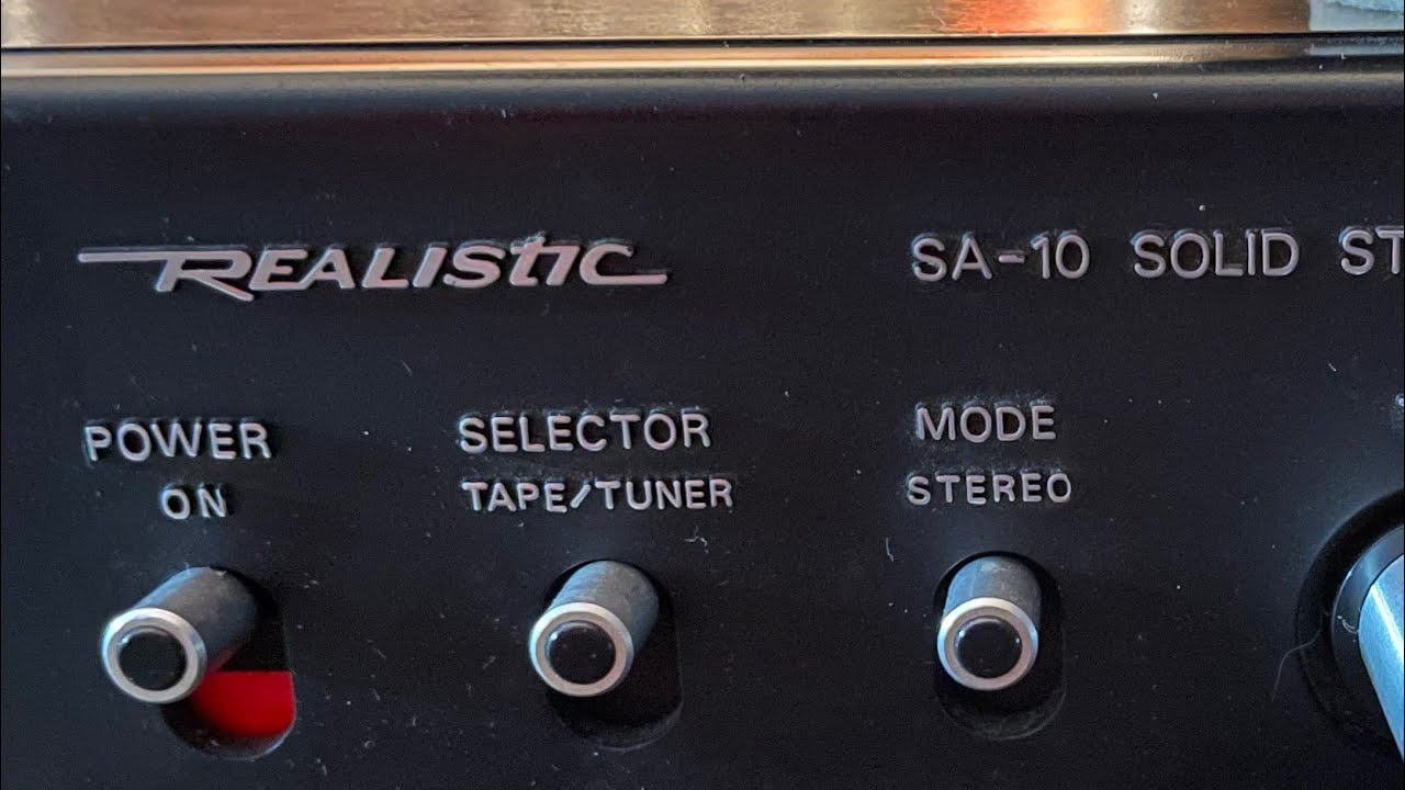 Realistic SA-10 Amp. Curious old modification discovered.
