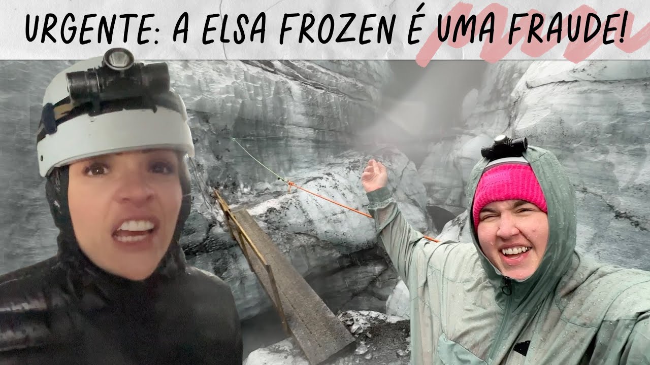 VLOG ISLÂNDIA: VOCÊ QUER BRINCAR NA CAVERNA DE GELO? • Karol Pinheiro e Maqui Nóbrega