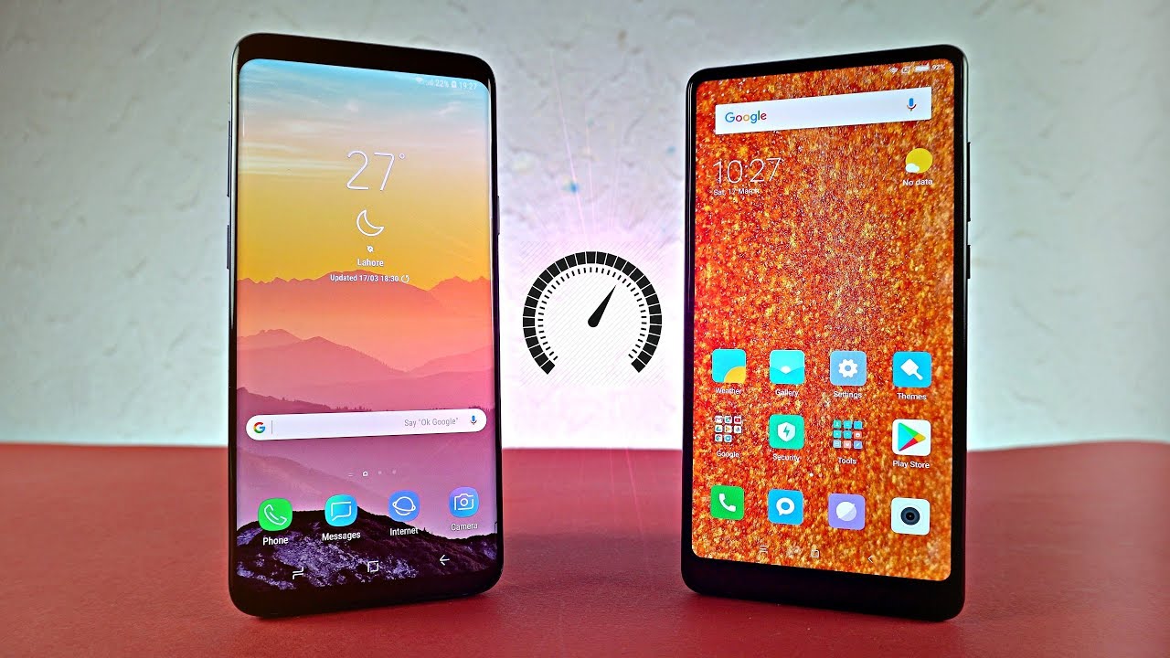 Samsung Galaxy S9 Plus vs Xiaomi Mi Mix 2 - Speed Test! (4K)