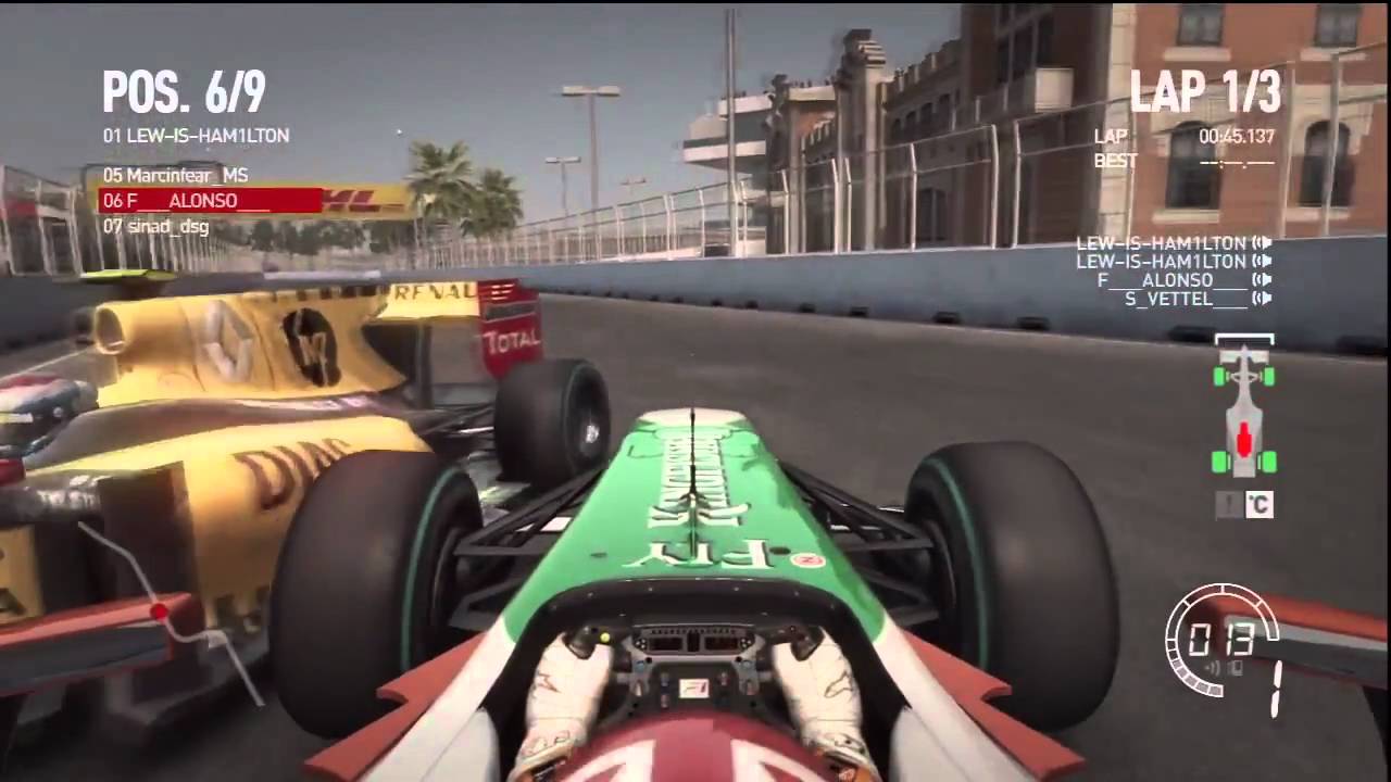 F1 2010 PS3 - Crash Montage with Commentary