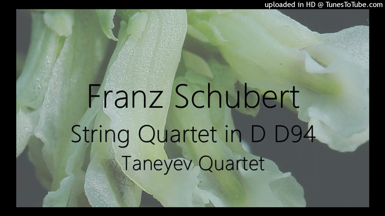 Schubert: String Quartet in D D94 ~ Taneyev Quartet