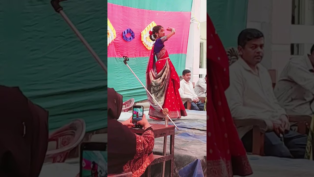 বিদ্যালয়ের সাংস্কৃতিক অনুষ্ঠানে নাচ (কন্যা কন্যা কন্যা রে, বলবো মনের কথা শোননা রে) 