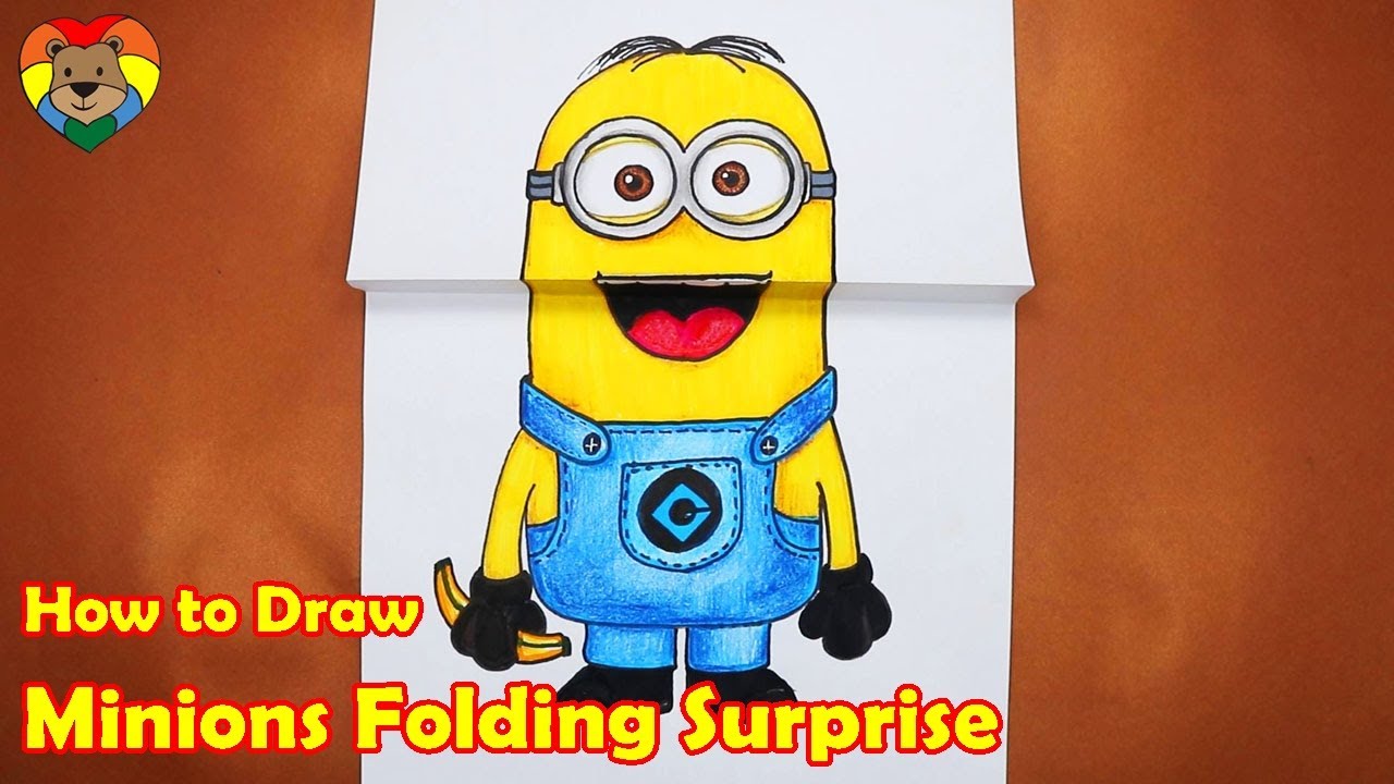 How to Draw Minions Folding Surprise | Paper craft