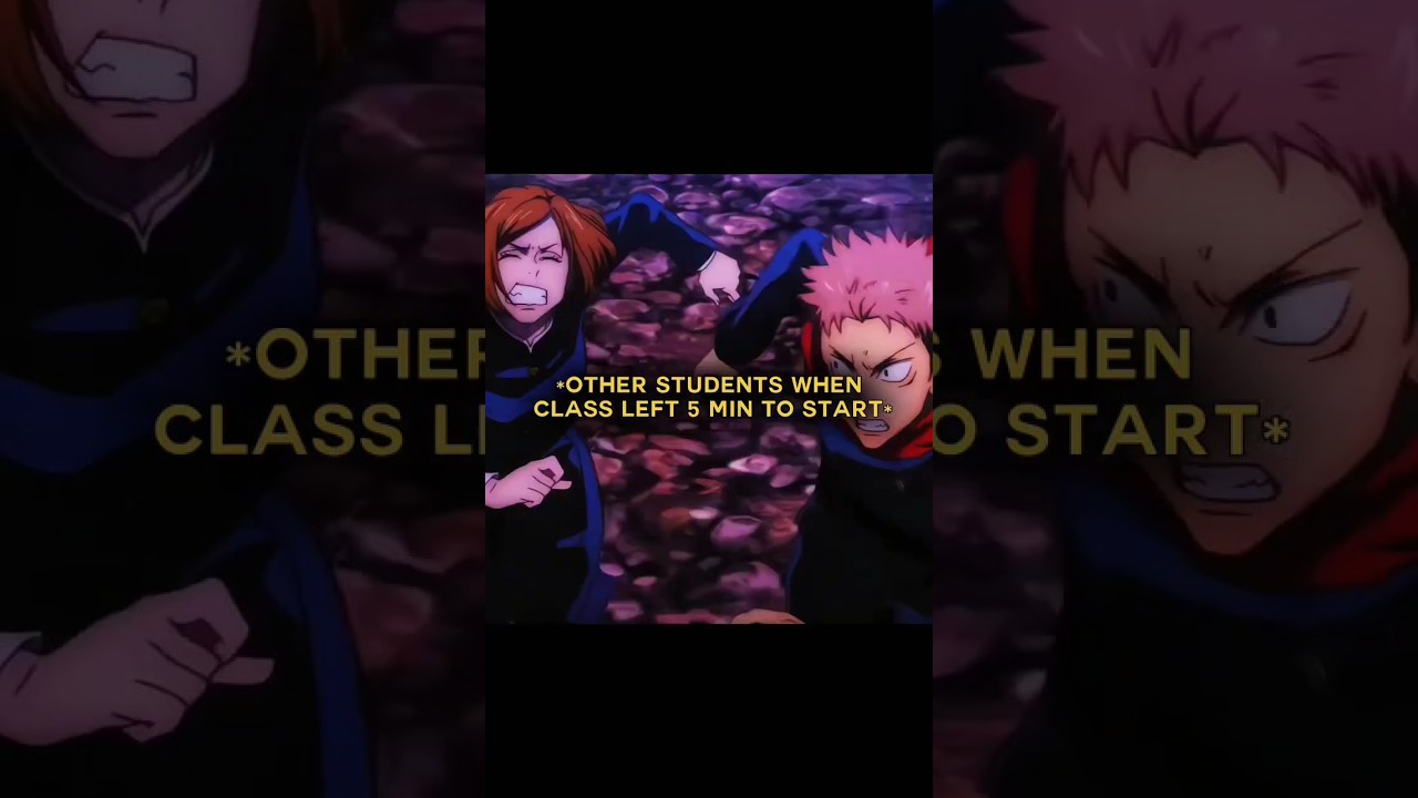 late for the class again 💀 #anime #animeedit #shorts #jujutsukaisen