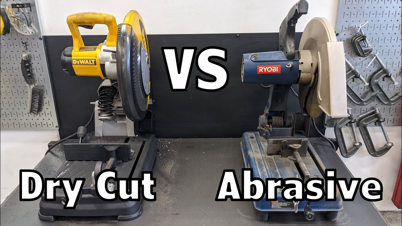 DeWalt Dry Cut Saw vs Ryobi Abrasive Chop Saw