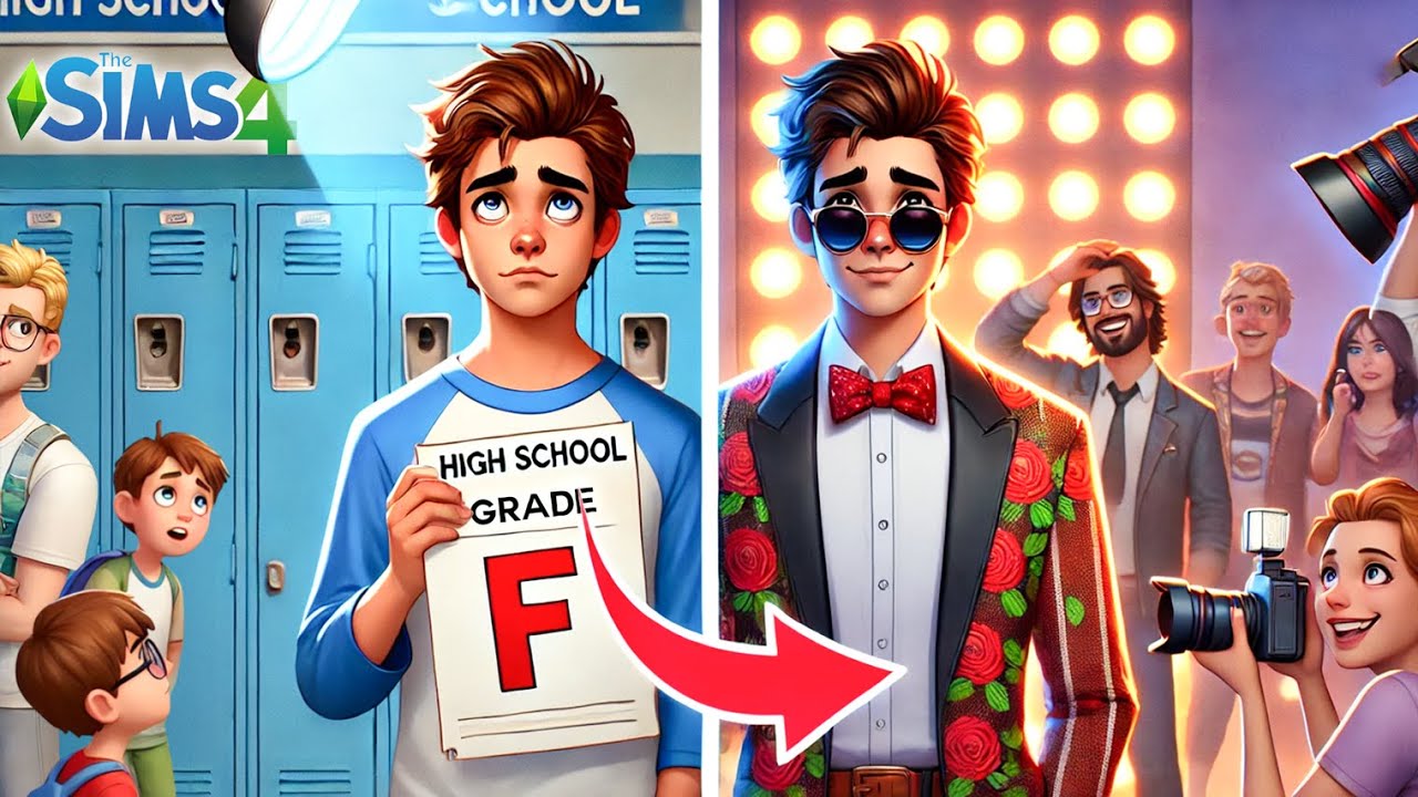 I Became a HighSchool MILLIONAIRE in The Sims 4... (Relaxing Longplay)