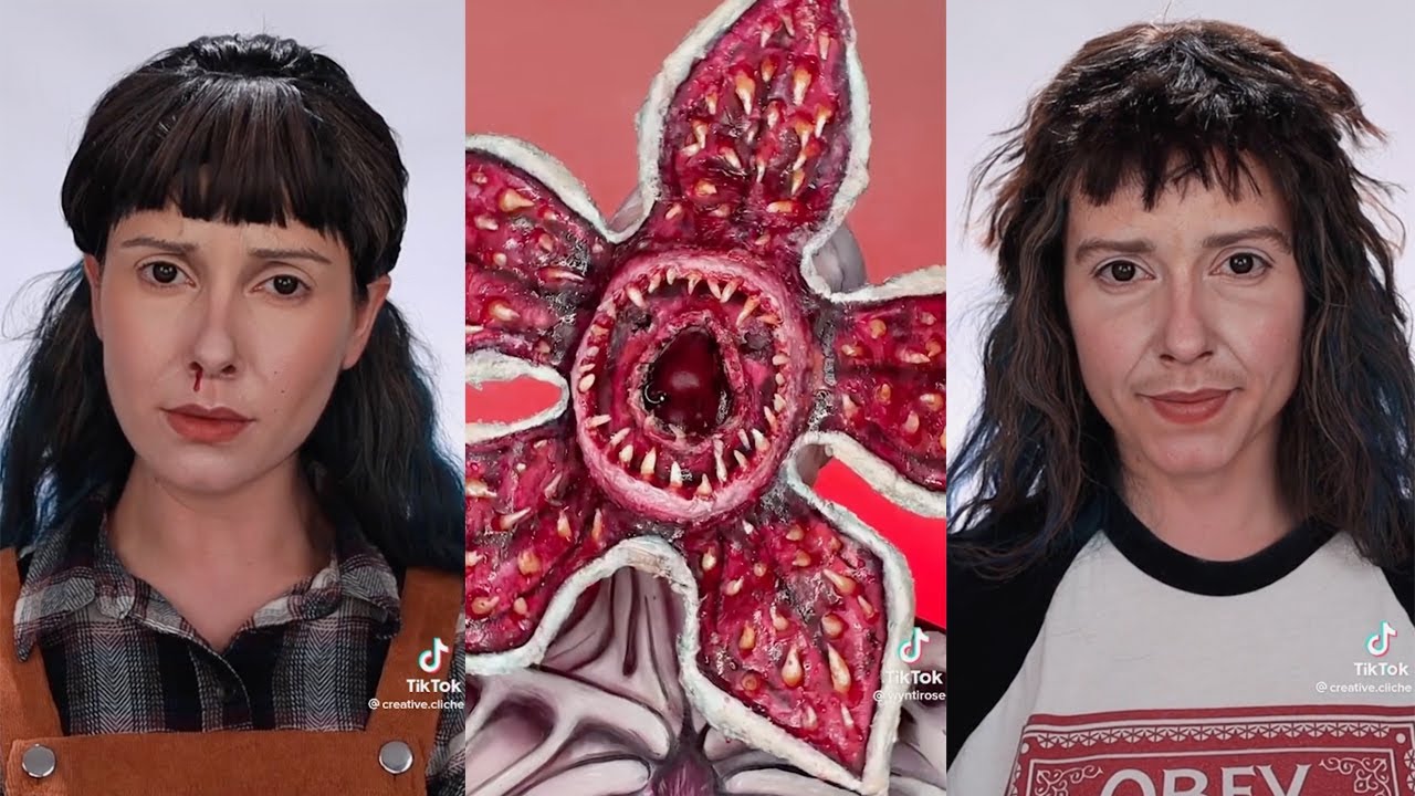 STRANGER THINGS COSPLAY  | SPECIAL EFFECTS MAKEUP | (SFX) | SATISFYING MAKEUP REMOVAL