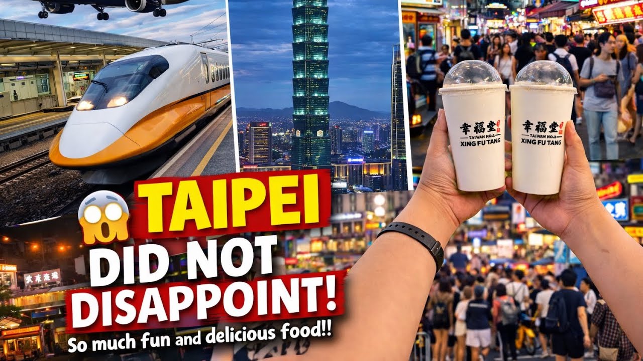 Day 1: Just Landed in Taipei 🇹🇼 | Food, Fun & Exploring the City #taiwan  #taipei 