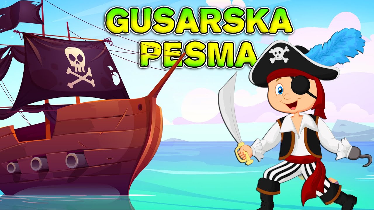 Gusarska pesma - HIT pesmica za decu | Mali gusari | Pesma o gusarima | Gusari i blago