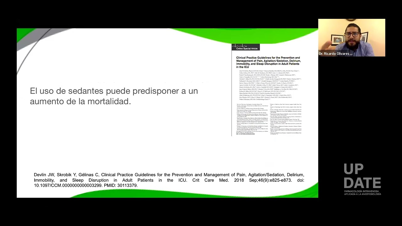Conferencia 44.- Sedación en terapia intensiva