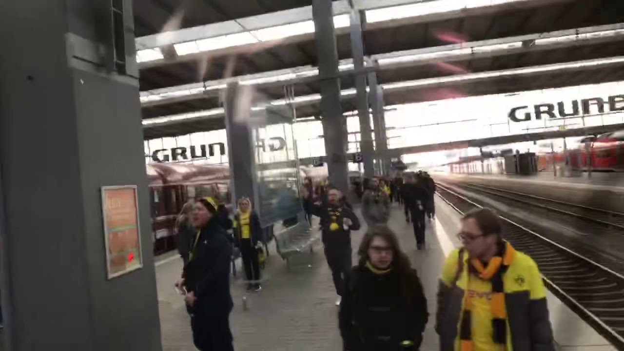 Aankomst Sonderzug BVB at München hbf 2019