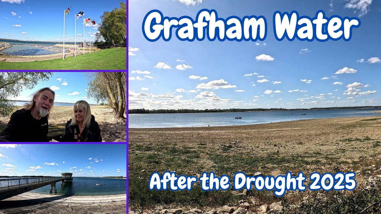 Grafham Water после засухи 2025 года