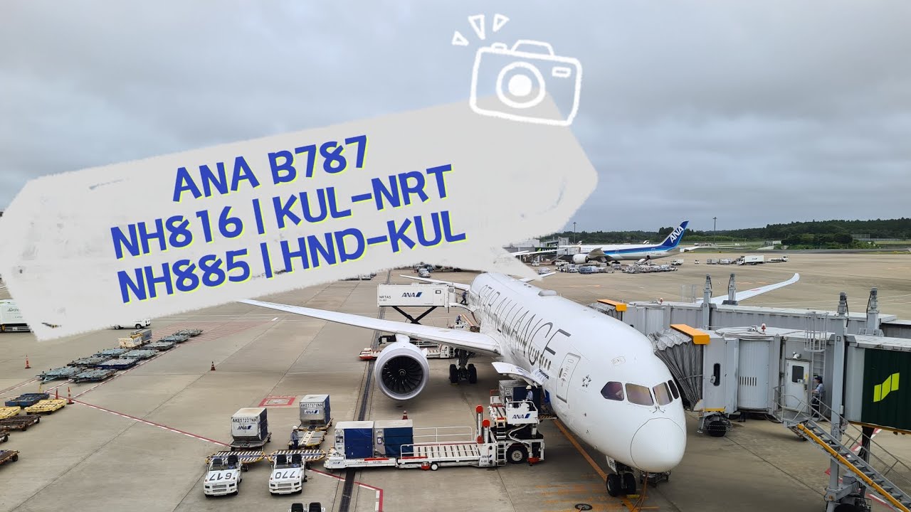 All Nippon Airlines B787 | Economy Class | NH816 KUL-NRT | NH885 HND-KUL Flight Review Vlog