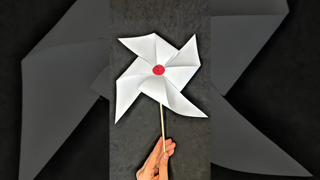 How to Make a Paper Pinwheel | Easy Pinwheel Craft | Make a Pinwheel in 5 Minutes