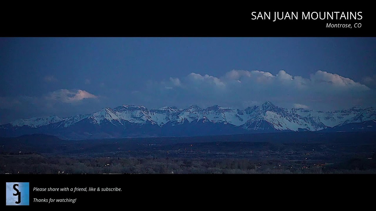 San Juan Mountains Live Stream - Montrose Colorado - March 10