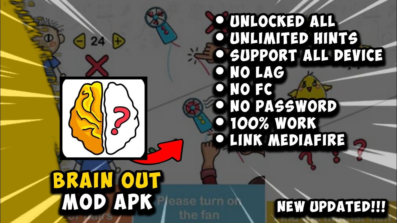 BRAIN OUT MOD APK [ NO PW ] || NEW UPDATE!!!