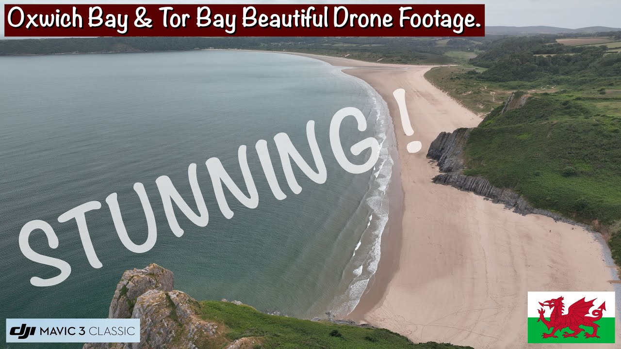 Oxwich Bay Beach & Tor Bay Aerial Journey 🏴 | Beautiful Gower Drone Footage in 4K