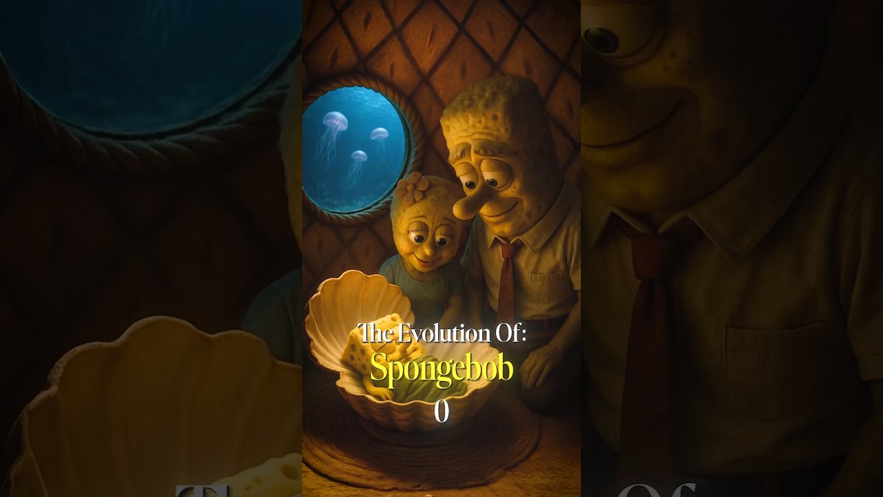 Evolution of SpongeBob #spongebob #krustykrab #patrickstar #bikinibottom #history