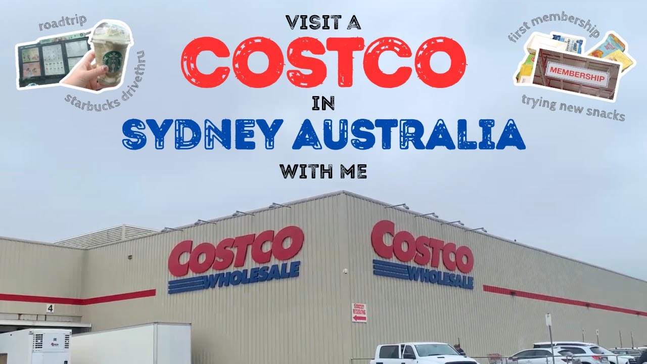 exploring a huge Costco in Sydney Australia! 🛒🏪 our first visit, road trip, drive thru, snacks 🚙🥤🍿