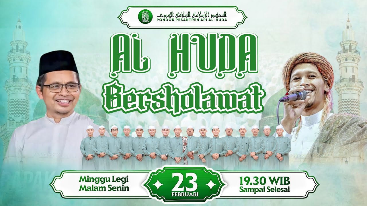 LIVE  ALHUDA BERSHOLAWAT, HAFLAH ATTASYAKUR LIL IKHTITAM PP.API ALHUDA BARENG MAJELIS GANDRUNG NABI