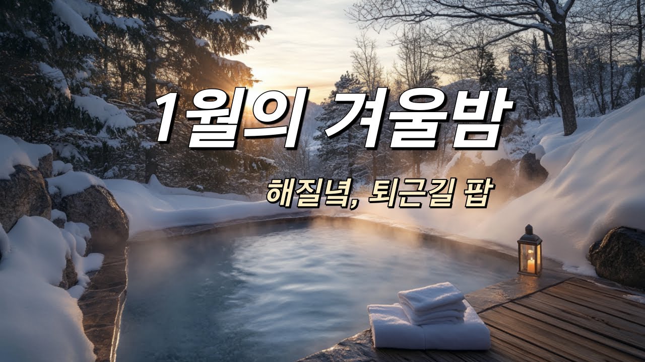 [playlist] 1월의 겨울밤 🌇 | 해질녘 퇴근길에 듣기 좋은 조용한 팝송, 지친 하루 위로하는 감성 음악