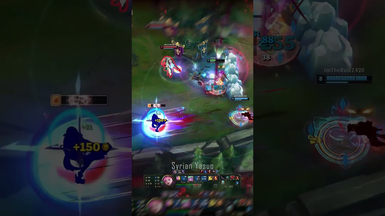 Ezreal & Seraphine vs Jinx & Anivia !! 💛🔥🔥 | Syrian zed | League of Legends #lolshorts #shorts