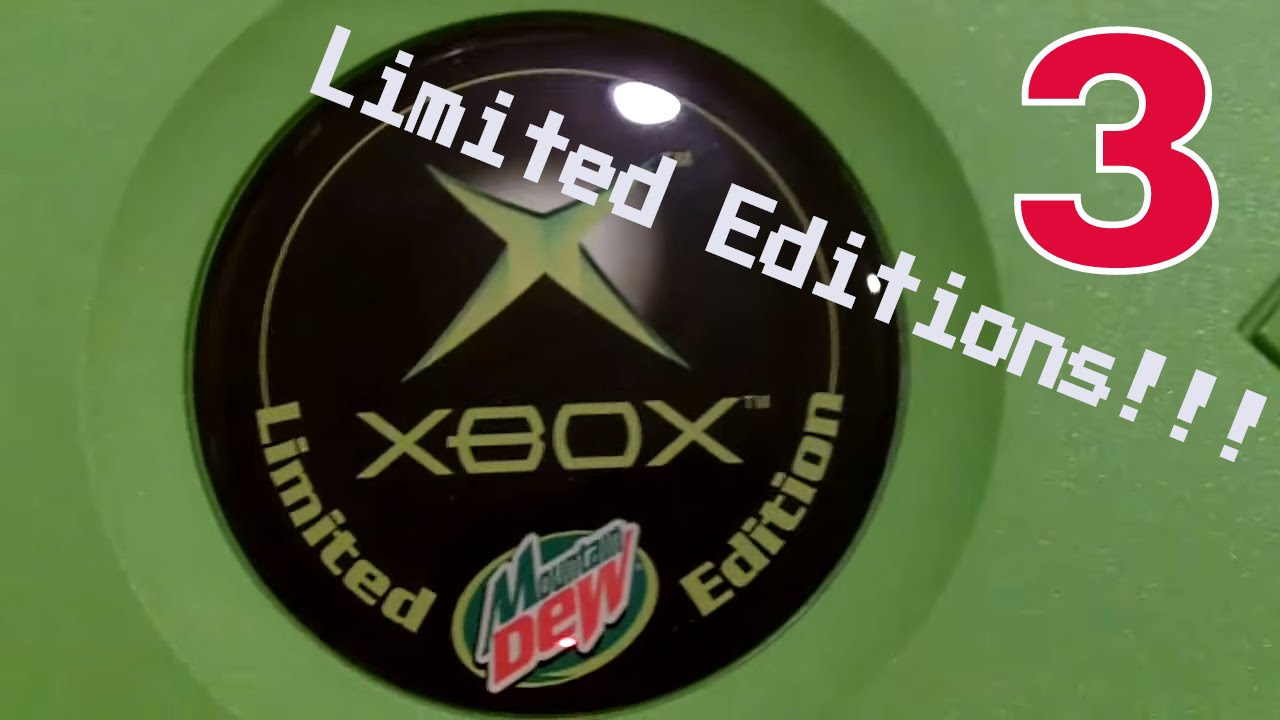 3 Rare Xbox Limited Edition Consoles