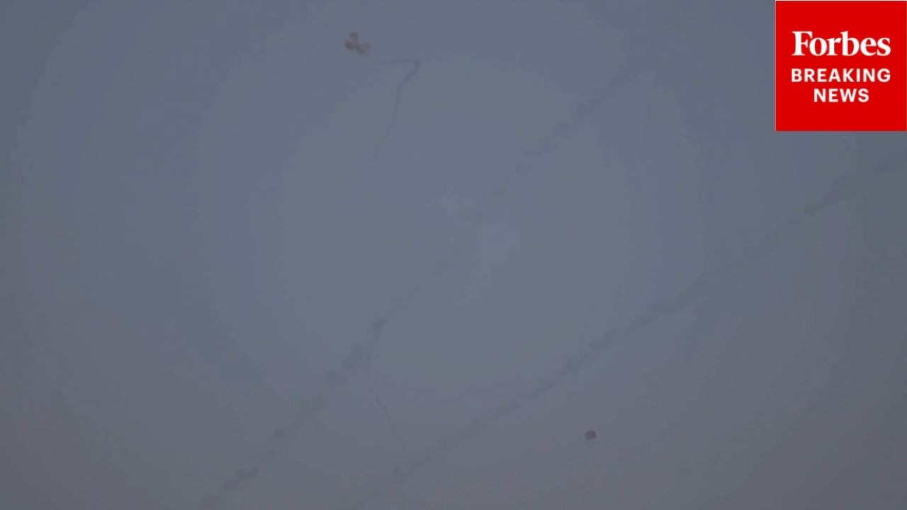 Israeli Air Defense Systems Intercept Iranian Missiles As Attacks Continue Over Jerusalem