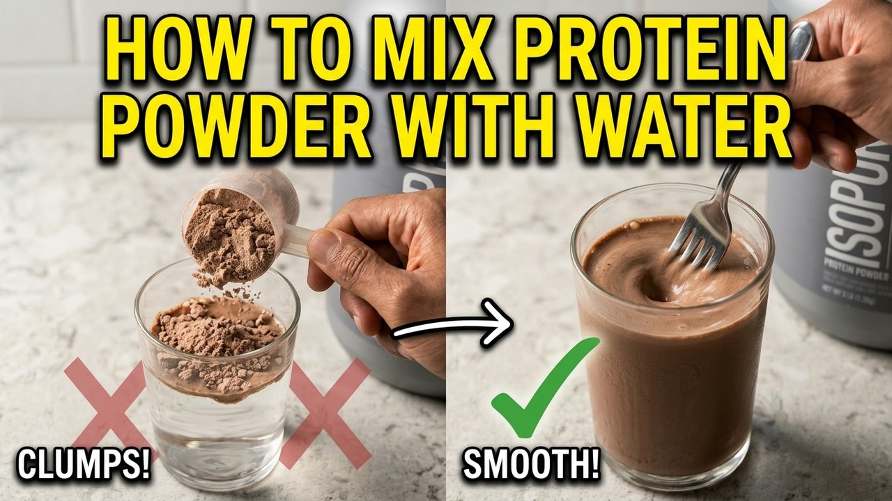 How to Mix Protein Powder With Water