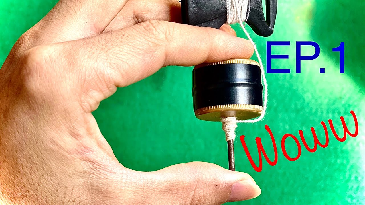 สอนทำลูกข่างจากฝาขวดน้ำง่ายๆ | How to make a top from a simple bottle cap. | EP.1