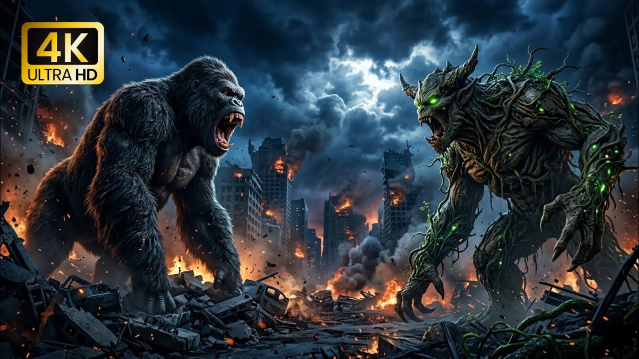 KING KONG WENT INSANE When He Saw THIS Monster. (City Destroyed Forever) @SurvTribe 