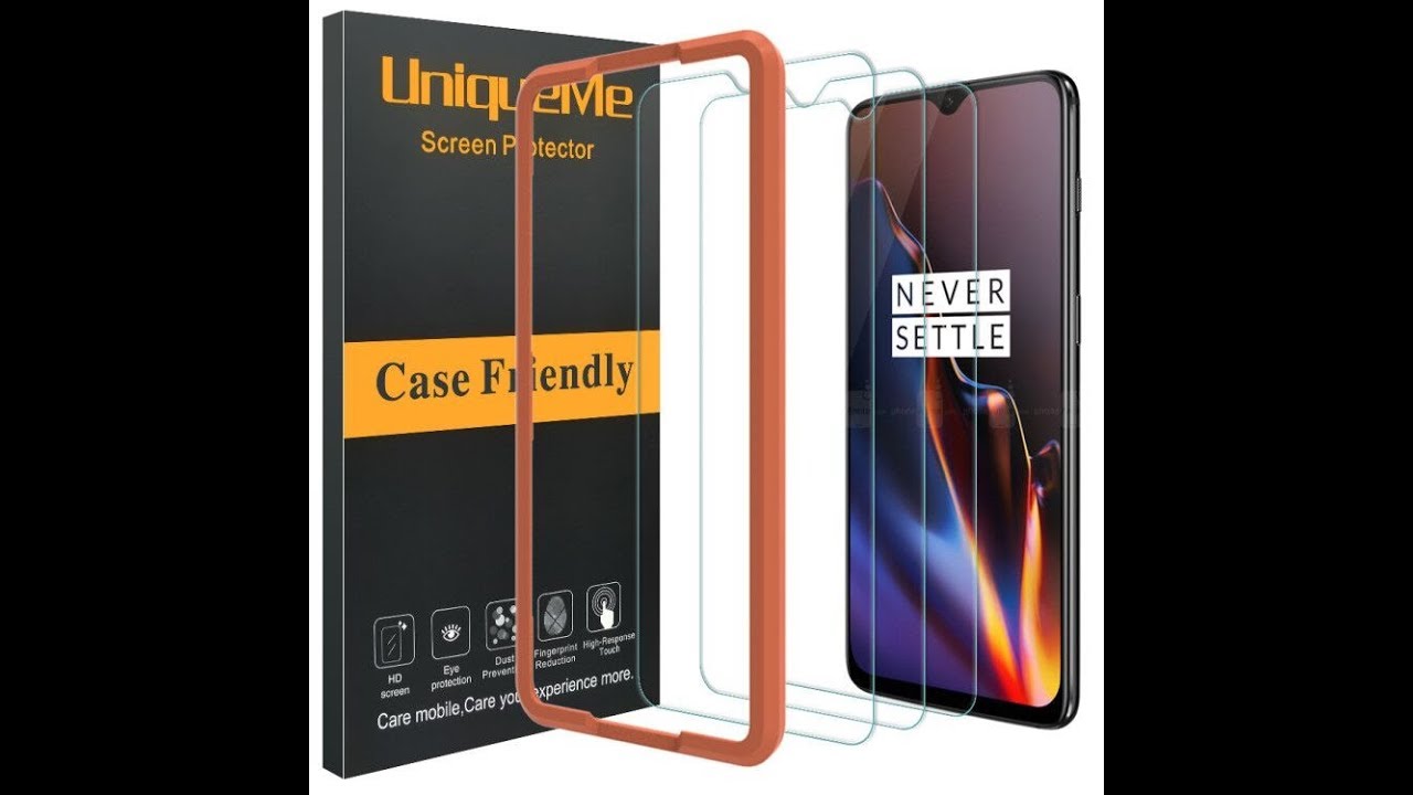 UniqueMe Tempered Glass Screen Protector With Easy Installation Tool Video For Cellphone