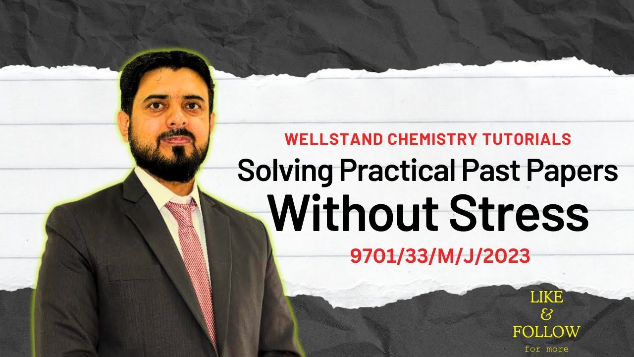 Solved AS Chemistry Practical (9701/33) Past Paper