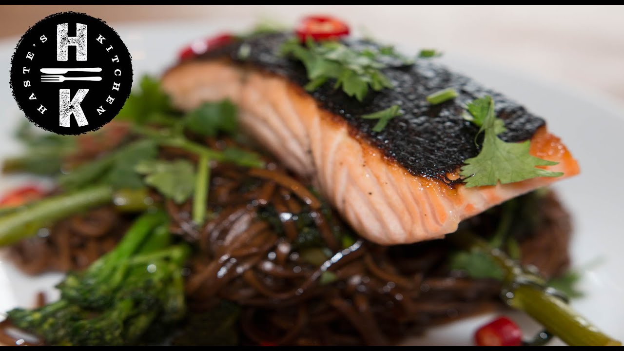 Teriyaki Salmon with Soba Noodles