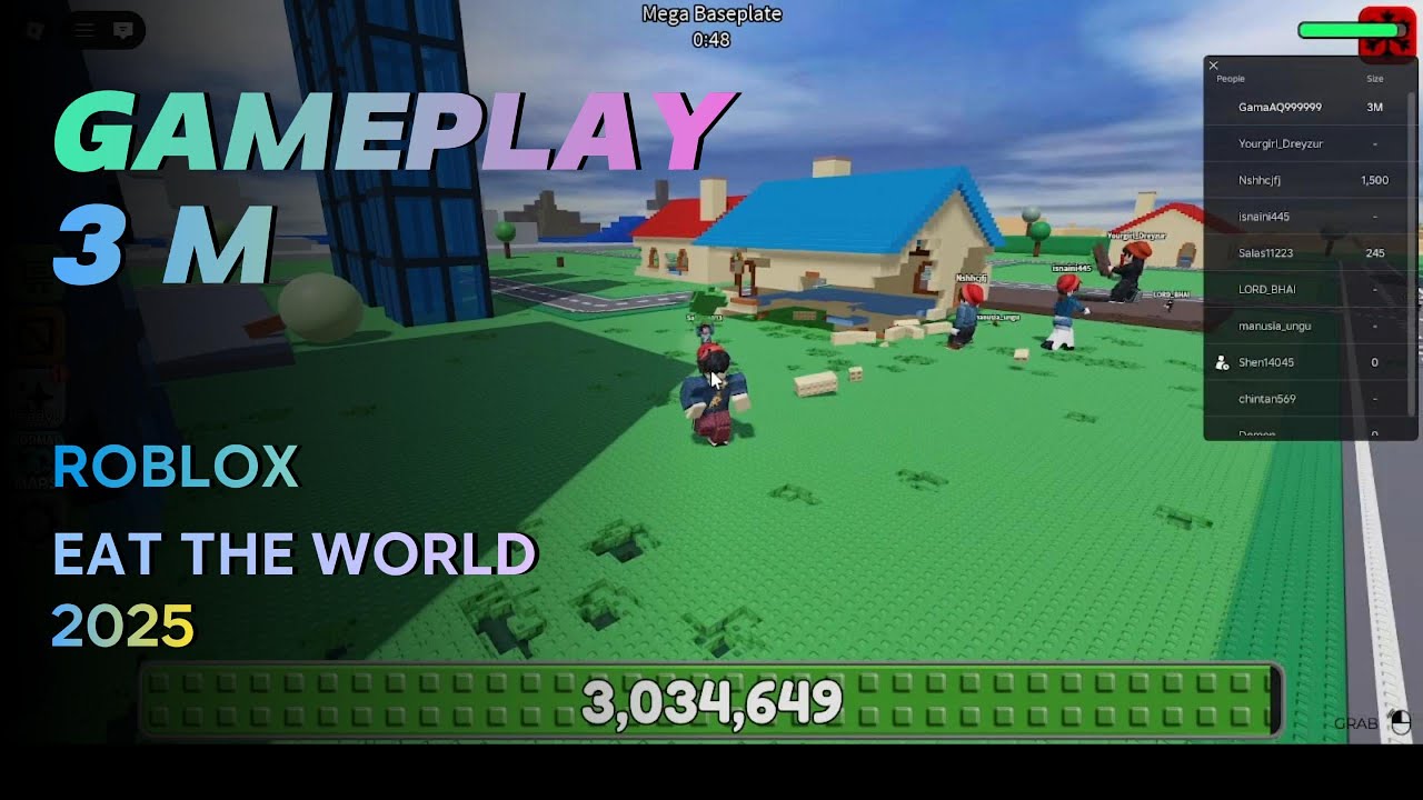 ROBLOX EAT THE WORLD SIZE 3M