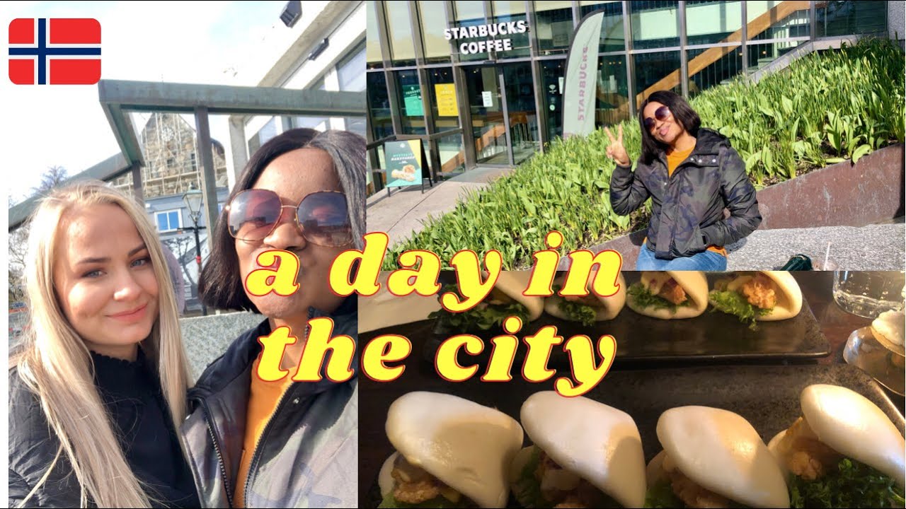 Student in Norway - A day in the city, Stavanger |  Starbucks, Eating, enjoying the sun & More!