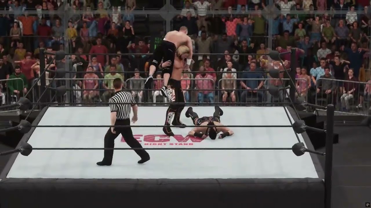 John Cena vs Rob Van Dam vs Edge [ECW One Night Stand '06] [Hell in a Cell] [WWE 2K18]