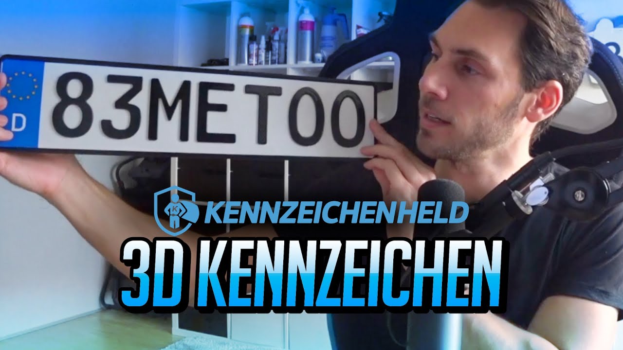 Meine neuen 3D Kennzeichen von Kennzeichenheld.de am BMW